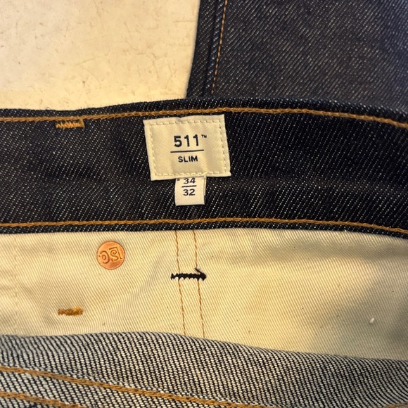 Levi's Men's Japanese selvaged Blue Slim Jeans 511 - Picture 4 of 7